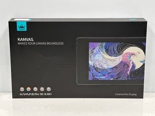 HUION KAMVAS PRO 16 (2.5K) DRAWING TABLET IN BLACK (WITH BOX & ALL ACCESSORIES) [JPTM122674]