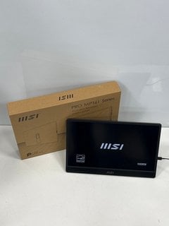 MSI PRO MP161 MONITOR (ORIGINAL RRP - £120) IN GREY: MODEL NO 3PB7 (BOXED WITH SLEEVE, HDMI & USB CABLE) [JPTM121636]