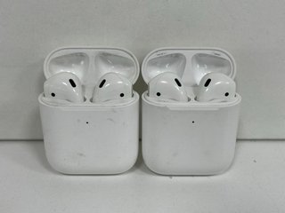 2 X APPLE AIRPODS WIRELESS EARBUDS: MODEL NO A1602 (UNITS ONLY) [JPTM122445]