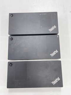 3 X LENOVO THINKPAD USB-C DOCK GEN2 DOCKING STATIONS: MODEL NO LDC-G2 [JPTM122562]