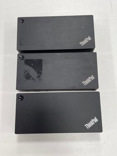 3 X LENOVO THINKPAD USB-C DOCK GEN2 DOCKING STATIONS: MODEL NO LDC-G2 [JPTM122563]