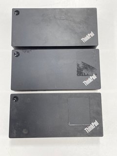 3 X LENOVO THINKPAD USB-C DOCK GEN2 DOCKING STATIONS: MODEL NO LDC-G2 [JPTM122565]