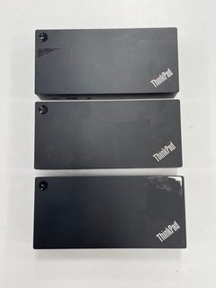 3 X LENOVO THINKPAD USB-C DOCK GEN2 DOCKING STATIONS: MODEL NO LDC-G2 [JPTM122564]