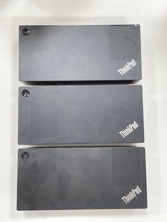 3 X LENOVO THINKPAD USB-C DOCK GEN2 DOCKING STATIONS: MODEL NO LDC-G2 [JPTM122561]