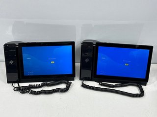 2 X HIHI 40KH-TAB-01 WITH RECEIVER DOCK DESK PHONES IN BLACK (UNIT ONLY) [JPTM122326]