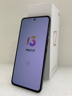 XIAOMI 12 LITE 128GB SMARTPHONE IN BLACK: MODEL NO 2203129G (WITH BOX & ALL ACCESSORIES, SPARES & REPAIRS, DEMO UNIT) [JPTM122686]