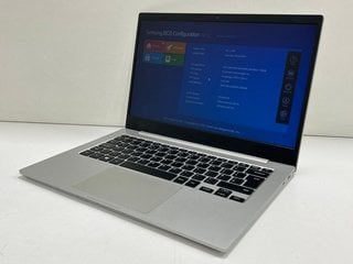 SAMSUNG GALAXY BOOK GO (WI-FI) LAPTOP: MODEL NO NP340XLA (UNIT ONLY, MOTHERBOARD REMOVED, SPARES & REPAIRS (IMAGE TO SHOW SCREEN TURNED ON PRIOR TO MOTHERBOARD BEING REMOVED FROM LAPTOP ONLY) 14.0" S