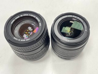 QTY OF 2 DSLR LENSES (TO INCLUDE CANON FIT SIGMA ZOOM 28-135MM MACRO & CANON EF-S 18-55MM III) [JPTM122748]