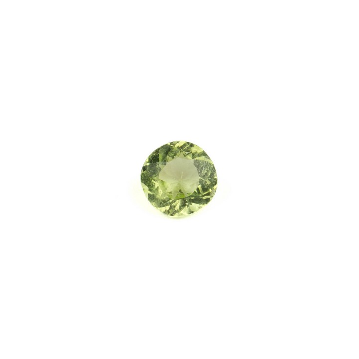 1.40ct Peridot Faceted Round-cut Single Gemstone, 7mm (VAT Only Payable on Buyers Premium)