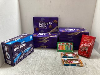 QTY OF ASSORTED FOOD ITEMS TO INCLUDE 2 X TWIX CHOCOLATE BISCUIT BARS 4 X PER PACK BB: 12/24: LOCATION - A5