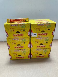 6 X MULTIPACKS OF STARBURST ORIGINAL FRUIT CHEWS 24 X 45G BB: 03/25: LOCATION - A6