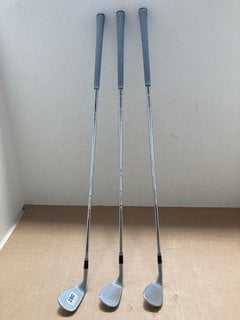 3 X TAYLOR MADE NICKEL GOLF CLUBS: LOCATION - A14