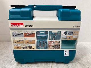 MAKITA DRILL AND BIT SET MODEL: E-06270: LOCATION - A16