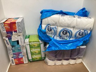 4 X ASSORTED TISSUE AND HYGIENE ROLL PACKS: LOCATION - B16