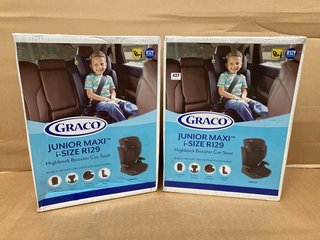 2 X GRACO JUNIOR MAXI I - SIZE BOOSTER CAR SEATS: LOCATION - B14