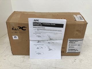 APC REPLACEMENT BATTERY RRP - £393: LOCATION - WHITE BOOTH