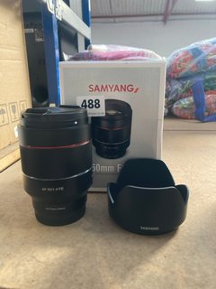 SAMYANG AF 50MM F1.4 FE CAMERA LENS RRP - £599: LOCATION - B9