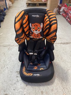 MAXI COSI BELINE SPIN CHILDRENS HIGH BACK CAR SEAT IN TIGER PRINT: LOCATION - B9