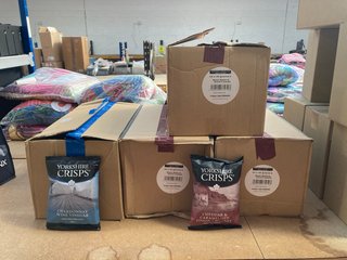 4 IN 1 BOXES OF YORKSHIRE CRISP PACKS IN VARIOUS FLAVOURS BB: 01/26: LOCATION - B9