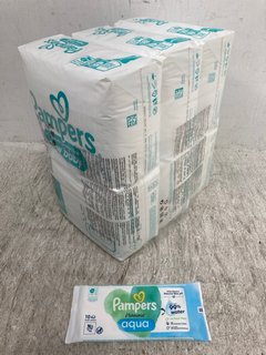 2 X BABY ITEMS TO INCLUDE PAMPERS NEW BABY NAPPY PACKS: LOCATION - B5