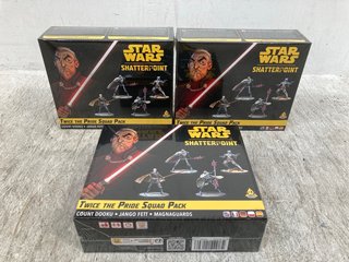 3 X STAR WARS TWICE THE PRIDE COUNT DOOKU SQUAD PACKS (SEALED): LOCATION - B4