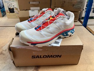 SALOMON UNISEX SHOES XT PULL LACE TRAINERS IN 6 ALMOND MILK SIZE: 8 RRP - £165: LOCATION - B2