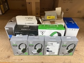 QTY OF ASSORTED HEADSETS TO INCLUDE TURTLE BEACH RECON WIRED CHAT COMMUNICATOR: LOCATION - C1