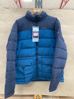 CRAGHOPPER TRILLICK DOWN JACKET IN DARK NAVY AND TEAL SIZE: L RRP - £150: LOCATION - C7