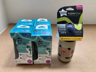 QTY OF ASSORTED BABY ITEMS TO INCLUDE 4 X TOMMEE TIPPEE ADVANCED ANTI COLIC BABY BOTTLES: LOCATION - A2