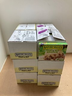 12 X BOXES OF NATURE VALLEY FRUIT AND NUT BARS BB: 10/24: LOCATION - A2