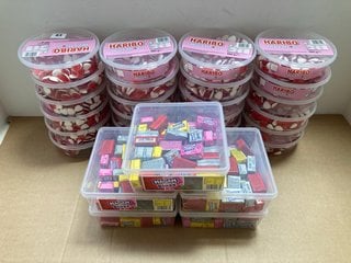 QTY OF ASSORTED SWEET ITEMS TO INCLUDE QTY OF HARIBO HEART THROBS SWEET PACKS 480G BB: 03/25: LOCATION - A2