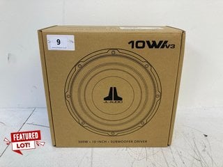 JL AUDIO 10 WV3 300W 10'' SUBWOOFER DRIVER RRP - £169: LOCATION - WHITE BOOTH