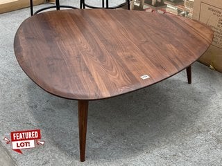 AM.PM THEOLEINE SMALL RETRO STYLE COFFEE TABLE IN SOLID WALNUT RRP - £450: LOCATION - B2