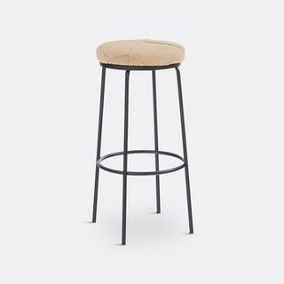 LA REDOUTE INTERIEURS MEDIN CORD AND METAL BAR STOOL. RRP - £325: LOCATION - B2