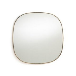 AM.PM CALIGONE 80CM HIGH AGED BRASS MIRROR. RRP - £325: LOCATION - B2