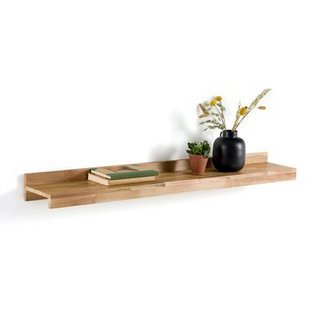 LA REDOUTE INTERIEURS HIBA 120CM SOLID OAK WALL SHELF. RRP - £75: LOCATION - B2