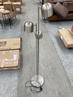 LA REDOUTE MARLO STAIN NICKEL ADJUSTABLE FLOOR LAMP RRP - £265: LOCATION - B2