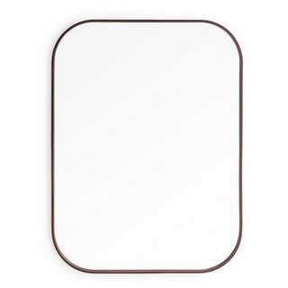 LA REDOUTE INTERIEURS ALARIA 120 X 90CM RECTANGULAR WALNUT MIRROR. RRP - £375: LOCATION - B4