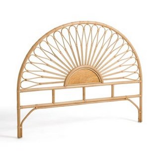 LA REDOUTE INTERIEURS TIO RATTAN HEADBOARD. SIZE: EU KING (160CM). RRP - £245: LOCATION - B4