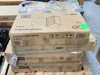 PALLET OF ASSORTED INCOMPLETE FURNITURE ITEMS: LOCATION - D3 (KERBSIDE PALLET DELIVERY)