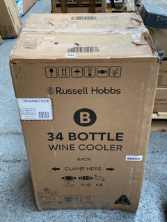 RUSSELL HOBBS 34 BOTTLE WINE COOLER IN BLACK: LOCATION - D3