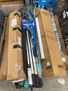 PALLET OF ASSORTED ITEMS TO INCLUDE FAITHFUL LONG HANDLE SCRAPER: LOCATION - D7 (KERBSIDE PALLET DELIVERY)