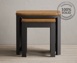 BRADWELL/BRAHMS CHARCOAL NEST OF TABLE - RRP £219: LOCATION - D2