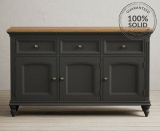 FRANCIS/PHILIPPE CHARCOAL LARGE SIDEBOARD - RRP £549: LOCATION - D2