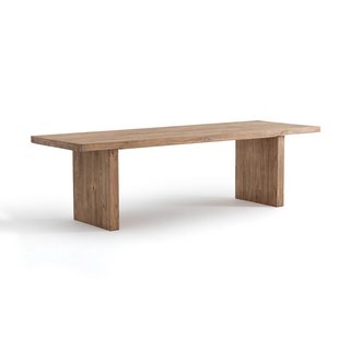 LA REDOUTE INTERIEURS MALU RECTANGULAR PINE DINING TABLE (SEATS 8-10). SIZE: 10 PERSONS ( TOP ONLY): LOCATION - C6