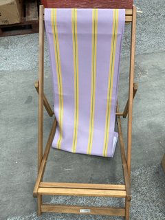 LA REDOUTE INTERIEURS SUNLOUNGER. RRP - £70: LOCATION - C6