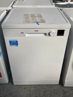 BEKO DISHWASHER: MODEL DVN04X20W - RRP £229: LOCATION - A8