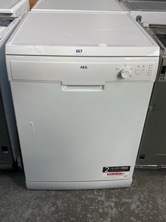 AEG FREESTANDING DISHWASHER MODEL : FFX52607ZW RRP - £429: LOCATION - A8