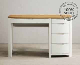 BRADWELL/BRAHMS SIGNAL WHITE COMPUTER DESK - RRP £549: LOCATION - D2