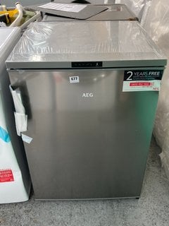 AEG UNDERCOUNTER FREEZER: MODEL ATB68E7NU - RRP £499: LOCATION - A8